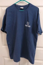 Navy Piggly Wiggly Short Sleeve Tshirt Size L 100% Cotton Made In USA