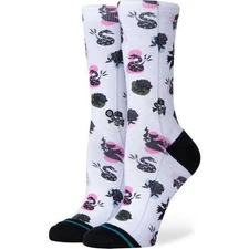 STANCE -NEW ORDER Graphic Crew Socks - Doves Snakes & Skulls Women's Small 5-7.5