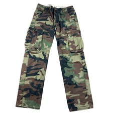 Levi's Ace Cargo Pants Men W30 L32 Green Camouflage Relaxed Tapered