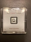 1 Gram Silver Bar GEIGER Original Premium in Square Capsule Assay .999 fine