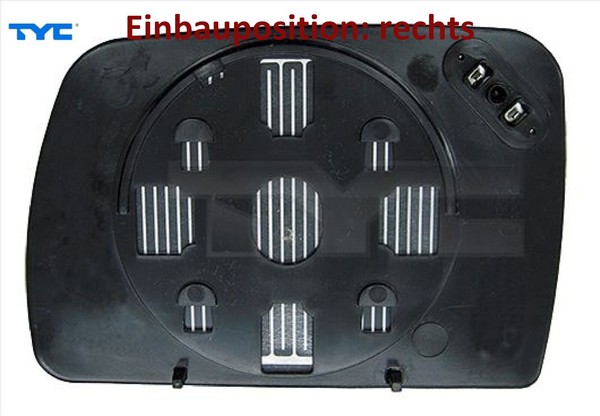 Tyc 303-0125-1 Spiegelglas FüR AußEnspiegel Rechts FüR Bmw-image