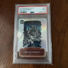 2024 Panini Donruss Optic Saquon Barkley Uptowns Case Hit SSP #17 PSA 9 Mint