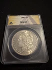 1883-O Morgan Silver Dollar ANACS MS64 Free Shipping