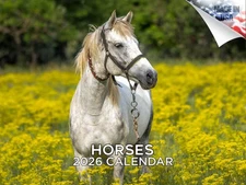 Horses Calendar 2026 12x18 Made in USA
