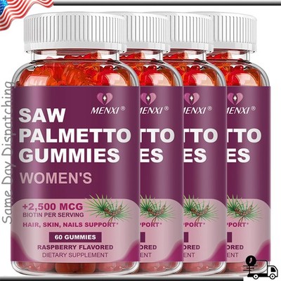 Extra Strength Saw Palmetto Biotin for Women DHT Blocker Restoring Hair Vitamins