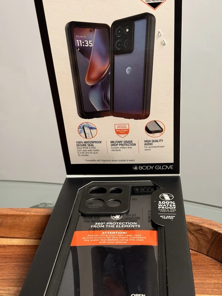 Funda de teléfono impermeable Body Glove Tidal Moto G (2025) - Caja abierta - Negra Foto 4 de 4