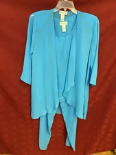 Draper’s & Damon’s 100% Polyester Three Piece Matching Pant Set Size Large