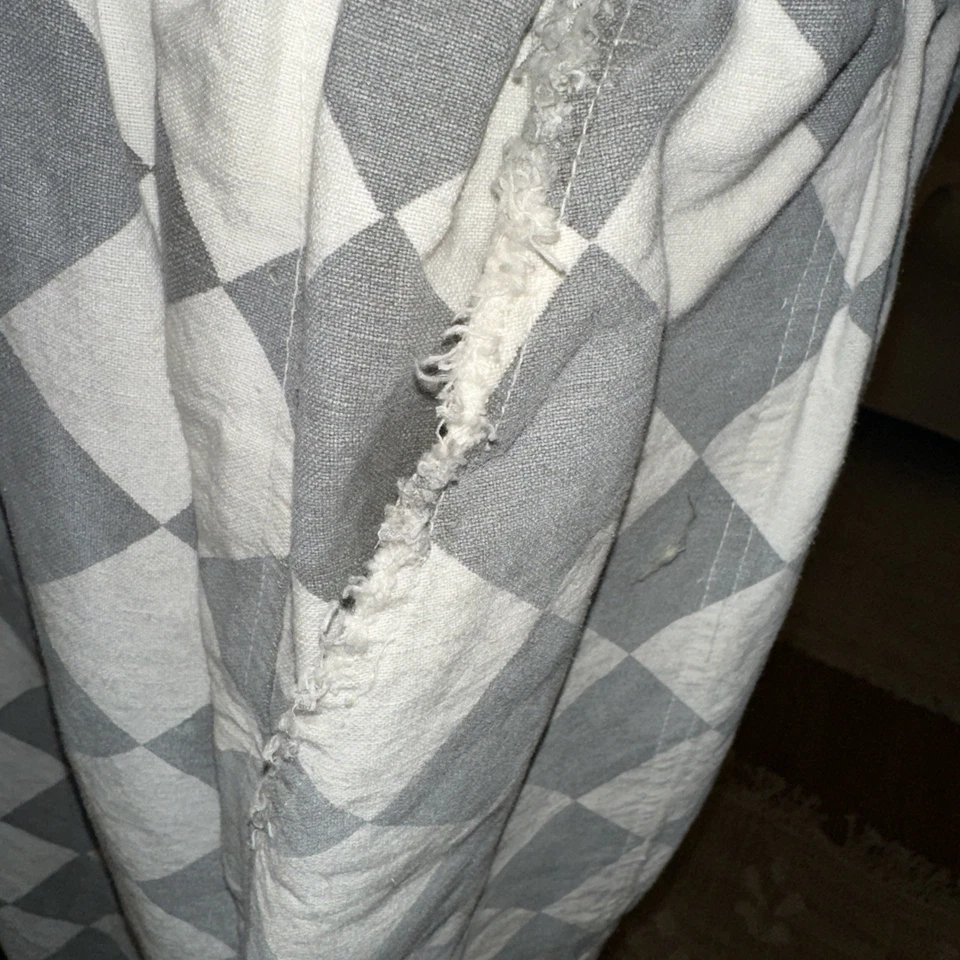 Pantalones Garçon Magnolia Pearl RARO Frankie lino beatnik gris a cuadros nuevos sin etiquetas Foto 3 de 4