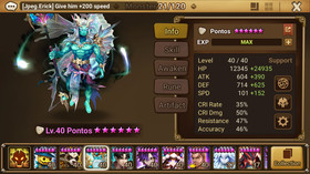 Summoners War Global 3LD5:🔥 PONTOS, DARK MEGUMI, DARK PUDDING **TOP  PVP **🔥