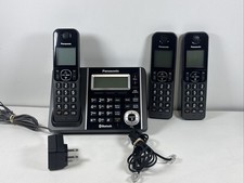 Panasonic KX-TGF370 3 Handset Cordless phones Bluetooth Tested Working