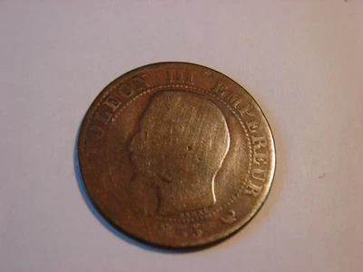 FRANCE. 5 CENTIMES NAPOLEON III. 1855.W .LILLE. - Photo 1/2