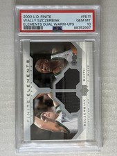 2003 UD Elements Finite Dual  Warm-Ups Wally Szczerbiak Joe Smith PSA 10 Pop 1