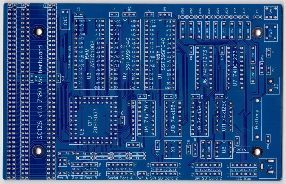 RC2014 - SC126 Z180 Motherboard - Bild 2 von 3