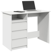Schreibtisch BüRotisch Arbeitstisch Computertisch Weiß 102X50X75 Cm Holzwerksto