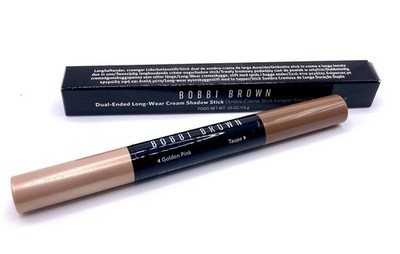 Bobbi Brown Dual-Ended Long-Wear Cream Shadow Stick GOLDEN PINK/TAUPE - 0.05 oz
