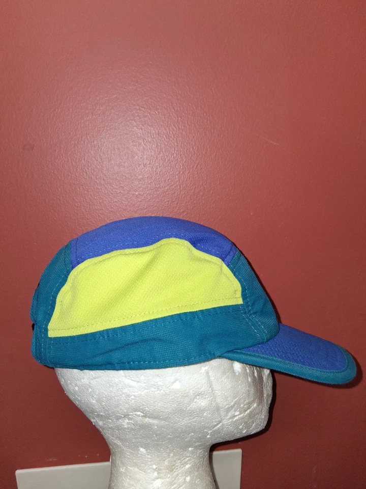 Ciele Gocap Seawall Blue Teal & Yellow 5 Panel Running Hat OS adjustable Strapba - Image 3 of 4