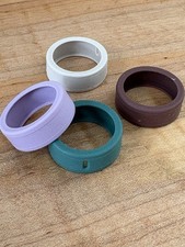 Set of Four Silicone Oura Ring Protectors in Assorted Colors fits size 8-11
