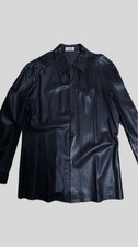 Rare HERMES Lamb Leather Shirt LAMBSKIN ANILINE Black