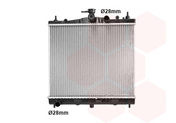VAN Wezel WasserküHler MotorküHler GelöTet FüR Nissan Micra III K12 1.2 16V-image