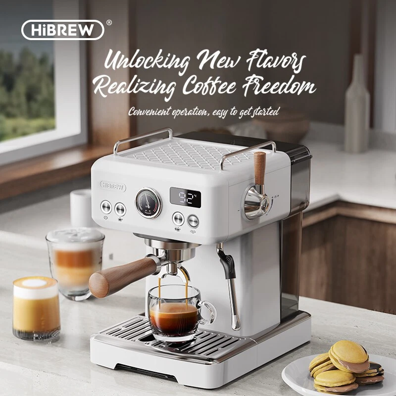 HiBREW H10Plus Máquina Espresso Programable Acero Inox Temp Ajustable Enchufe EU - Imagen 2 de 4