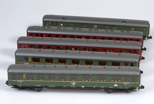 0193) Roco N 5 Wagen 2 Mitropa +1x 2.Kl+1x 2/3 Kl. der DR +Reichspost | Condition: Gebraucht