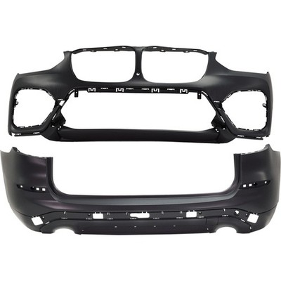 For 2018-2021 X3 Bumper Cover 51117490211 51127488216 SET PAIR