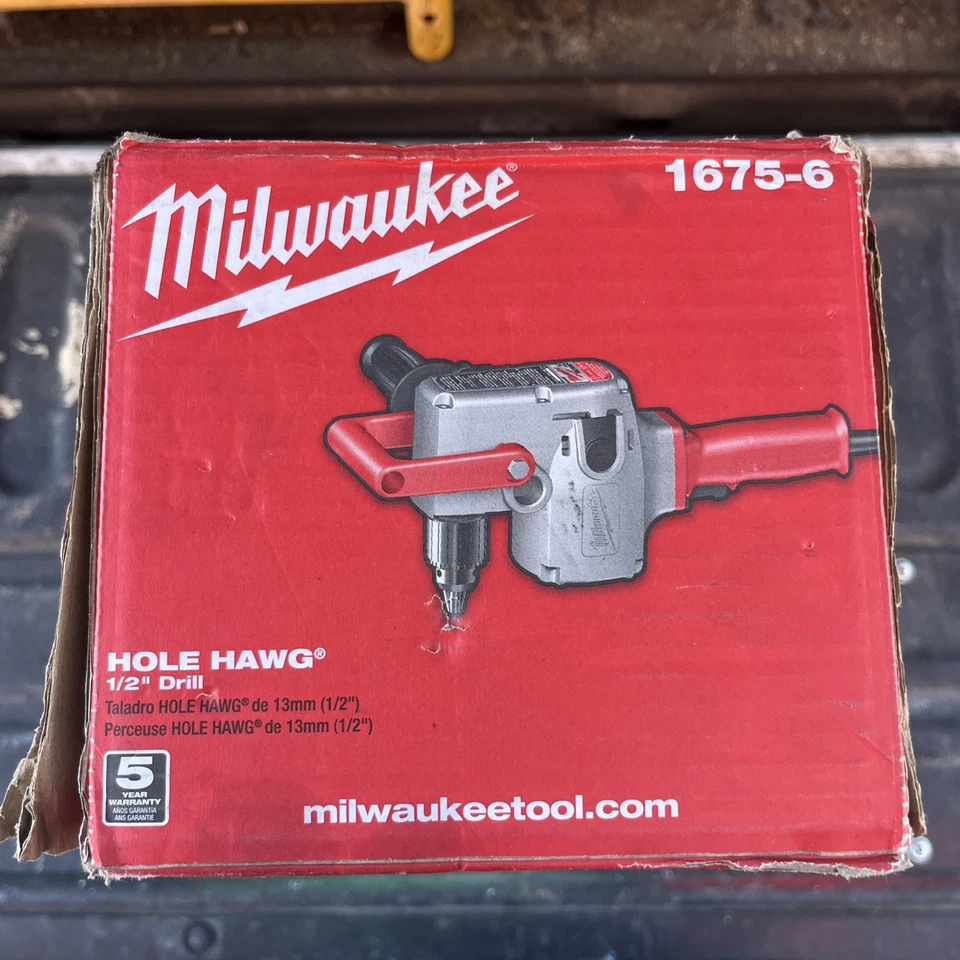 Milwaukee 120V Hole Hawg 1/2” Drill – NEW IN BOX, Never Opened - Image 4 of 4