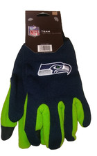 NFL Seattle Seahawks Gloves Team Texting Gloves Adult OSFM Green Blue - NEW