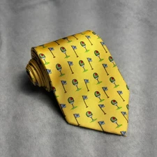 Alynn Neckwear Tie Men's Classic Golf Tie 100% Silk Martini Olives 19th Hole