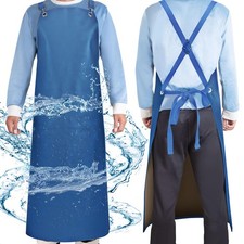 Rubber Waterproof Apron, 43 Heavy Duty Vinyl Industrial Anti-Tear Apron
