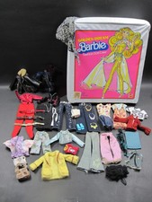 Vintage Barbie Golden Dream Fashion Doll Case with Assorted clothes accessories