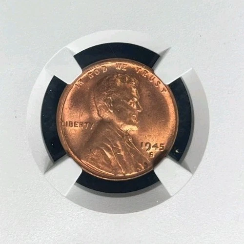 1945-S LINCOLN WHEAT CENT ~ NGC MS 65 RD ~BEAUTIFUL COIN~REF#98-009
