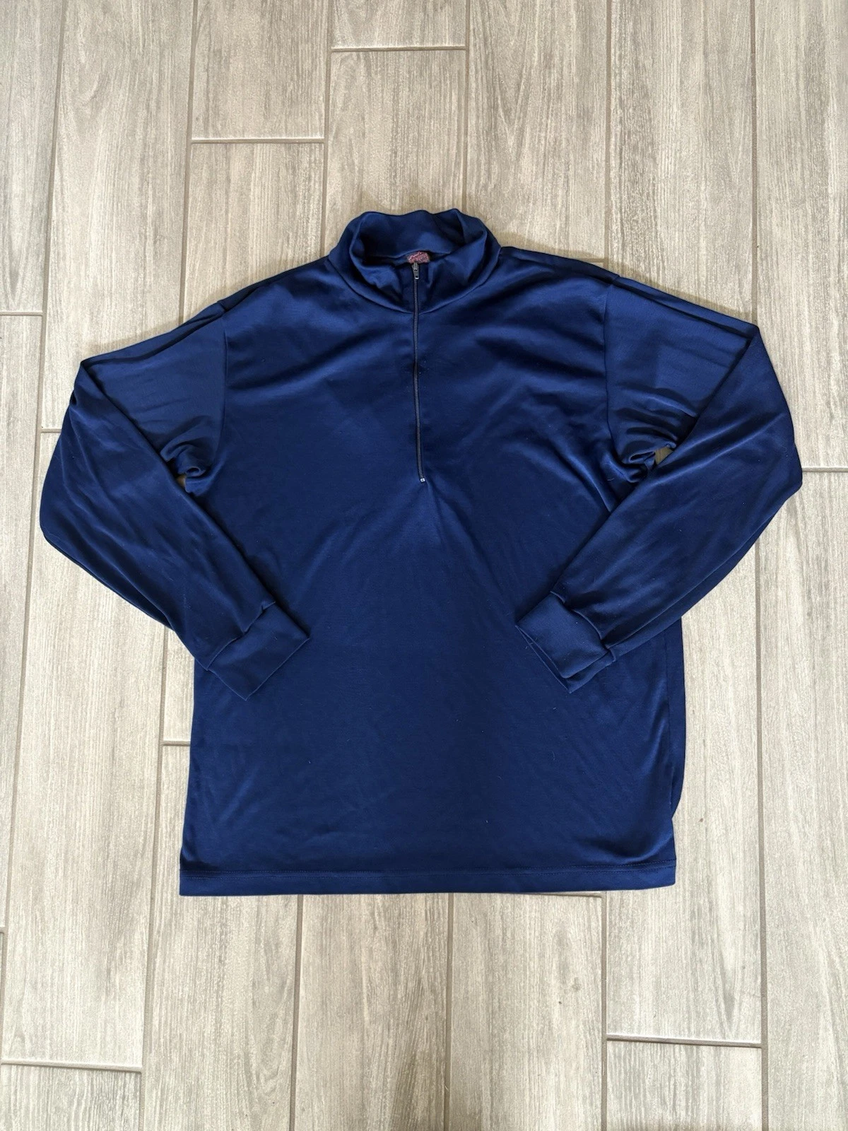 Vintage Patagonia Capilene Top Mens Large Blue 1/4 Zip Pullover USA Base Layer