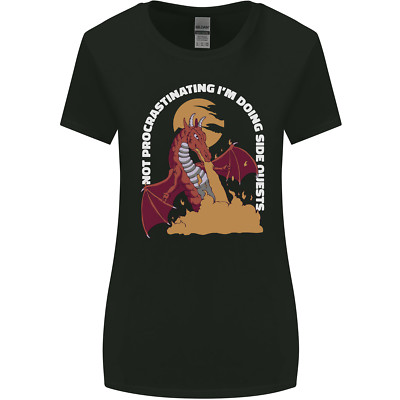 Side Quests Funny Role Playing Games RPG Womens Wider Cut T-Shirt