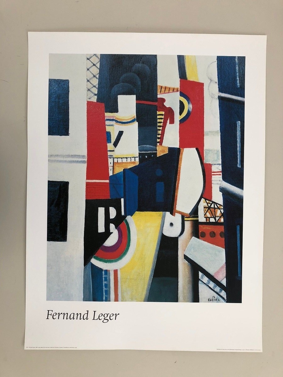 FERNAND LEGER, 'SKETCH FOR THE TOWN' RARE AUTHENTIC 1993 ART