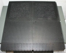 (4) NoTrax Norwax Master Flex Interlocking Entrance Mats, Indoor Carpet, Black