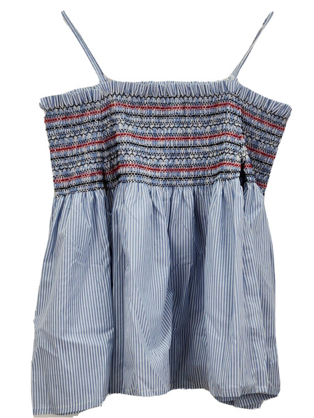 Miss Shop Top Off The Shoulder Womens Striped Size 8