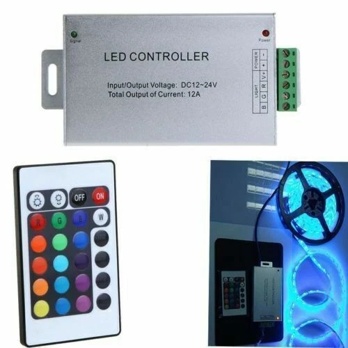 20M 60Leds/M SMD 3528 RGB Ribbon LED Strip Light+IR Remote Controller+10A Power - Image 4 of 4