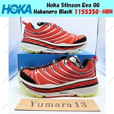 Hoka Stinson Evo OG Habanero Black 1155350-HBN Men's Size