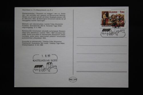1989 Aland Maximumkarte Nr.: 4/ Maximumcard Nr. 4 mit Bildstempel Nr.: Nr.: 5