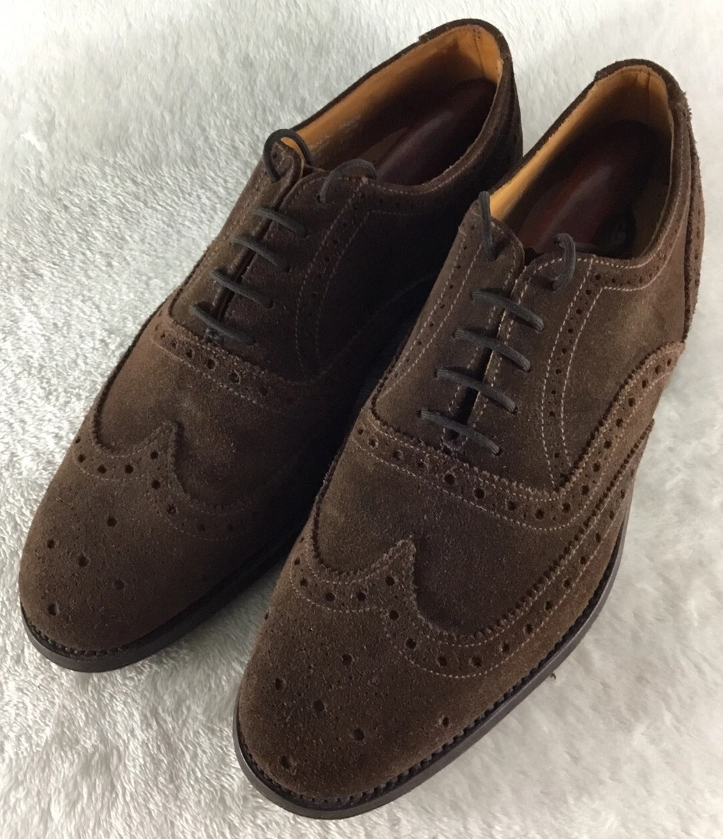 Mens suede wingtips sale