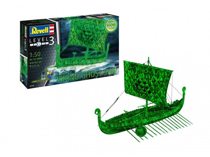 Revell 1/50 Viking Ghost Ship modello in kit di montaggio