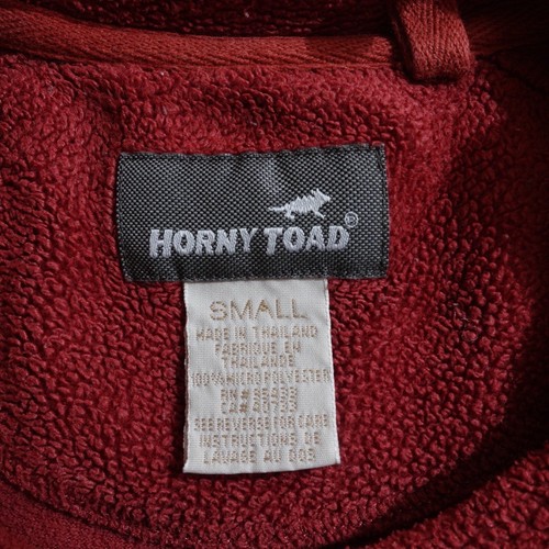 HORNY TOAD Sweater Men's Size Small Boxy Pile Fleece Sweatshirt Rust Pocket - Picture 3 of 21