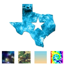 Texas Lone Star - Vinyl Decal Sticker - Multiple Patterns & Sizes - ebn680
