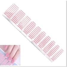 *CLEARANCE* Jaysea Arts Nail Wraps - Color Pink Red Chevron Street Art Wraps