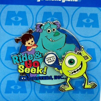 Tokyo Disney Resort Pin TDL Monsters Inc Ride & Go Seek