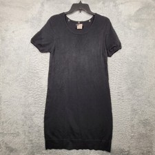 B Smart Dress Womens Small Black Knit Shirt Sweater