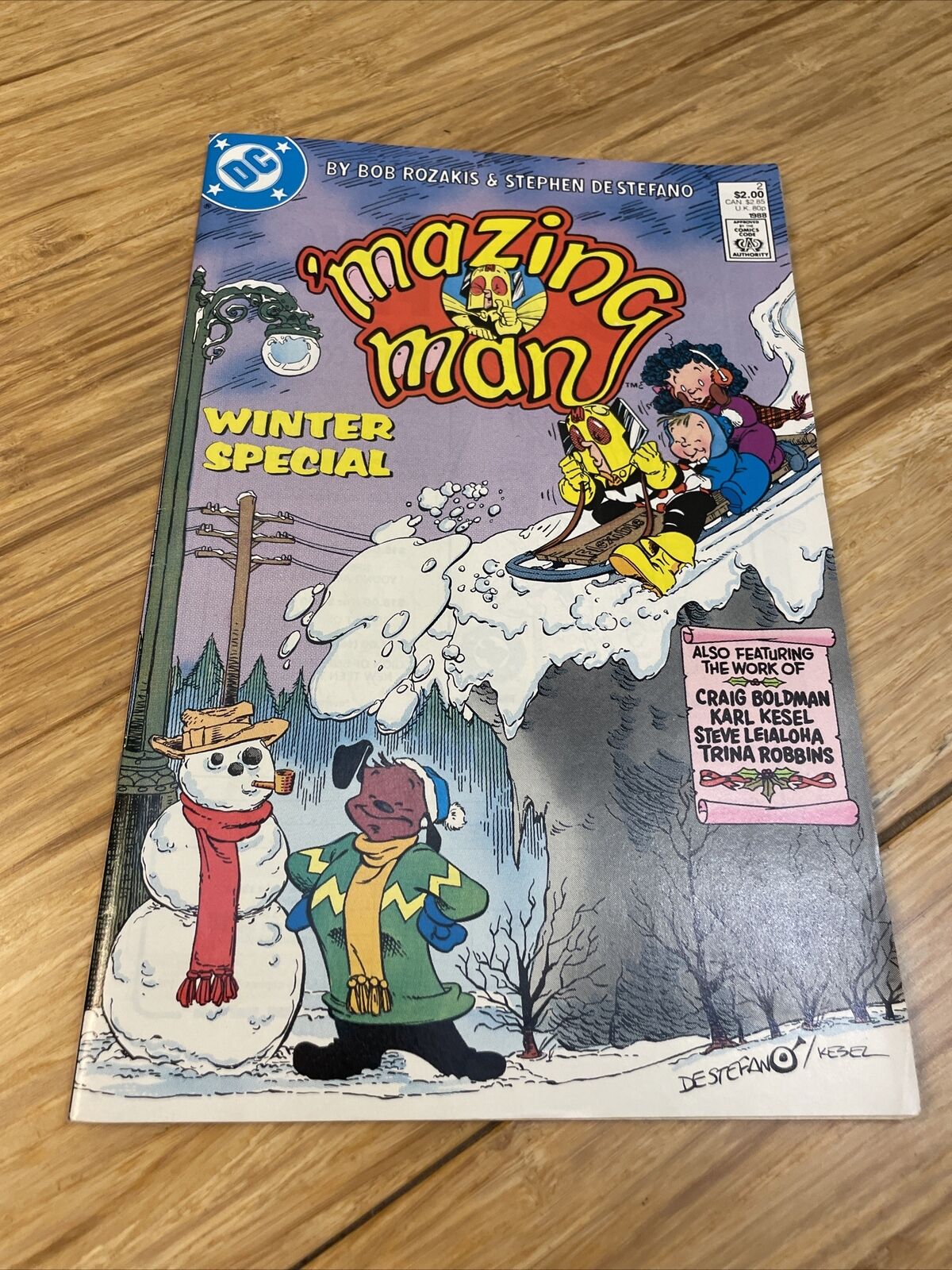 DC Comics 'Mazing Man Winter Special Comic Book Comic Book KG