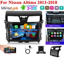 Carplay For Nissan Altima 2013-2015 Radio Android 12 Car Stereo Navi Gps Camera