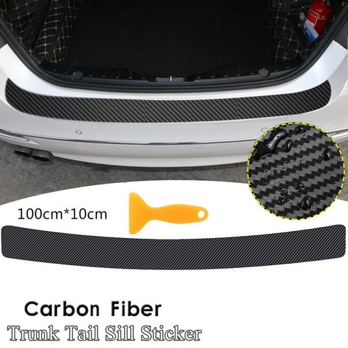 Scratch Resistant Carbon Fiber Sticker for Car Rear Bumper Long Lasting Design - Picture 9 of 12
